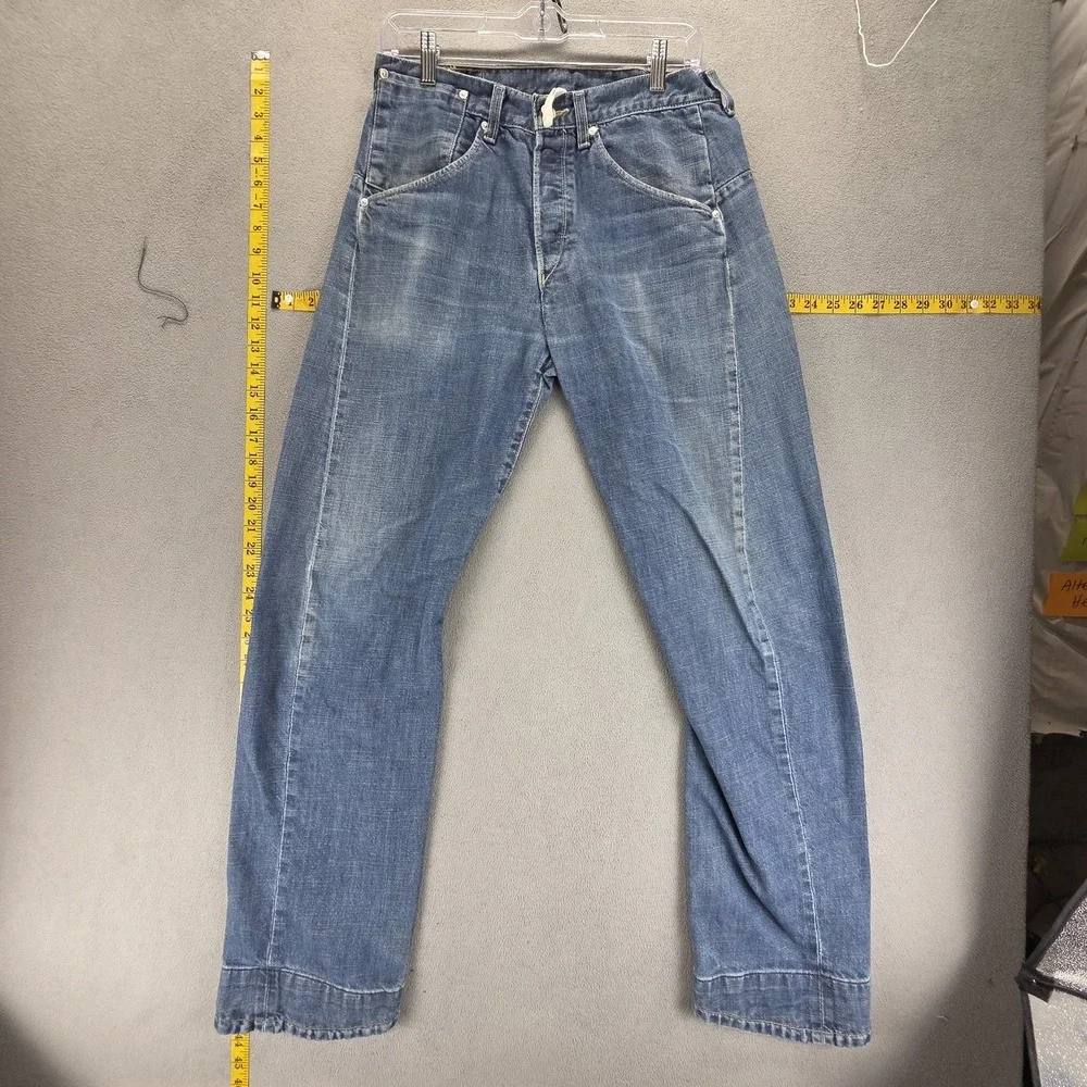 Vintage Levis Engineered Jeans Mens 30x32 Blue Twisted Button Fly Medium Wash
